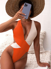 Maillot de bain bikini croisé pour femme, couleur noir et blanc assortie